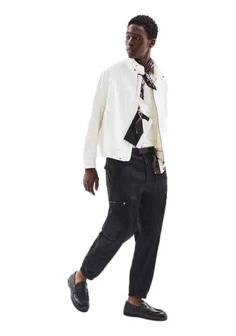 Maglione in cotone jacquard lettering all over EMPORIO ARMANI | Maglie | 3D1MXX 1MQGZ0128